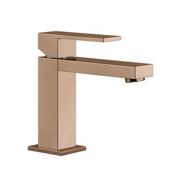 Смеситель для раковины Gessi Rettangolo 20002.030, медь PVD