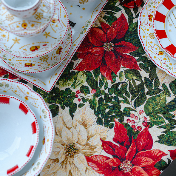 Скатерть прямоугольная Stella di Natale 150х250 см