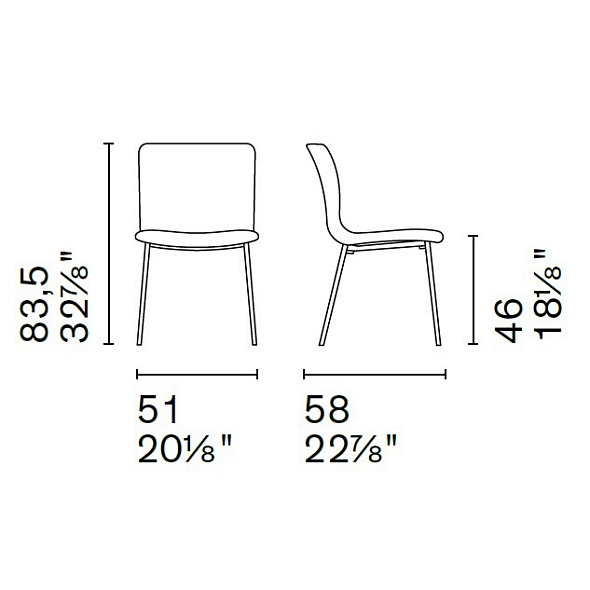 Стул Calligaris Annie CS1852, Taupe