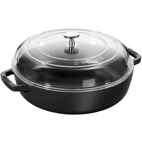 Сотейник со стеклянной крышкой La Cocotte 28 см / 3,7 л, черный