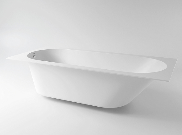 Ванна Holbi Orion 180 SR, 180x80, из Soft Rock, встраиваемая, белая матовая