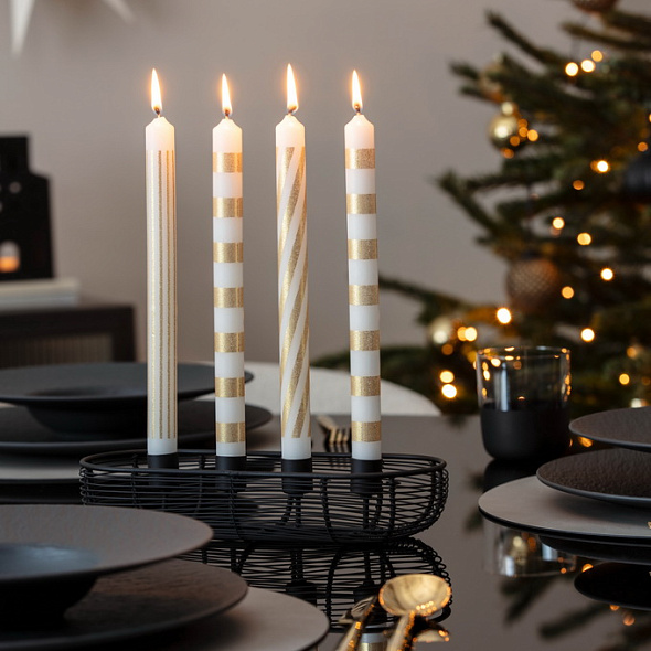 Набор тонких свечей Villeroy & Boch Christmas Chic, 4 шт