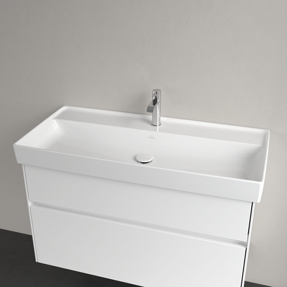 Раковина Villeroy & Boch Collaro 100х47 4A33A201, TitanCeram, без перелива, белая