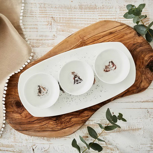 Набор пиал на подносе Wrendale Designs, 4 предмета
