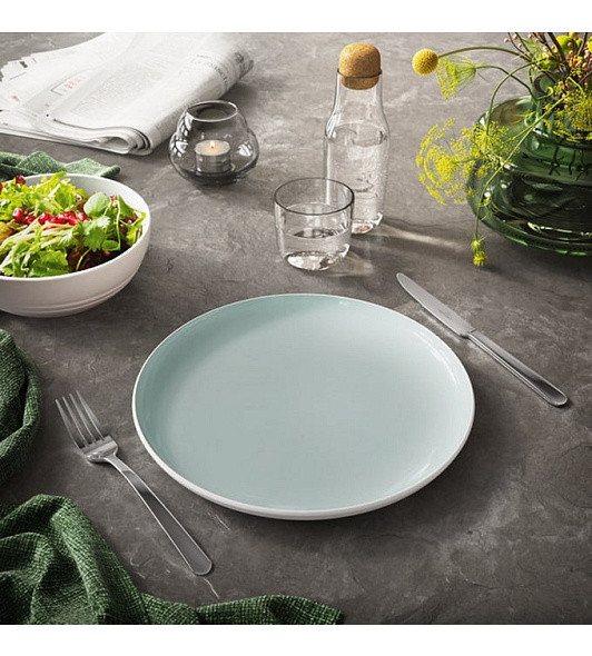 Тарелка столовая Uni 27 см, светло-зеленая