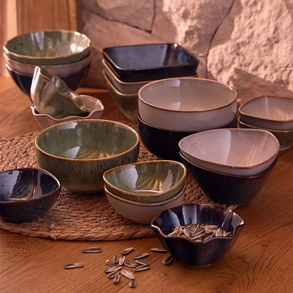 Салатник порционный Relief Shizen 13 см, цвет в ассортименте