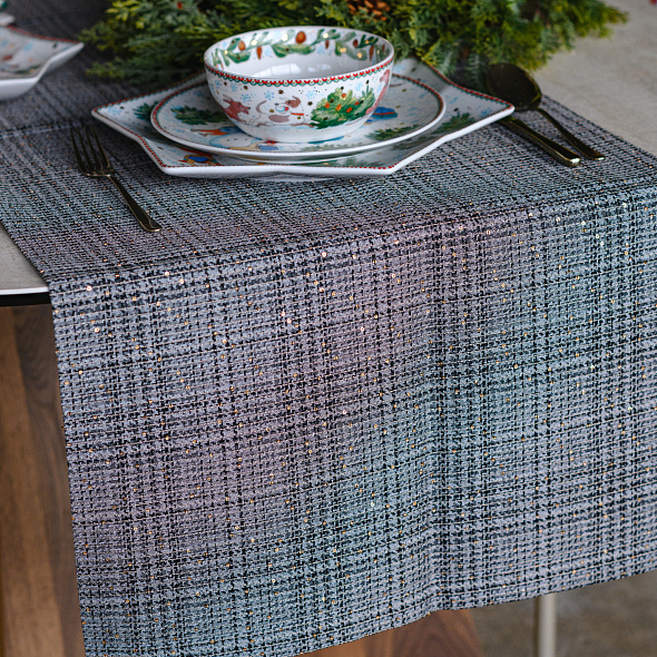 Скатерть-дорожка Lustrini 50х140 см, черная