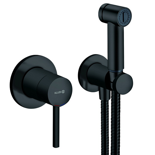 Комплект псевдобиде Kludi Bozz 389983976, черный матовый