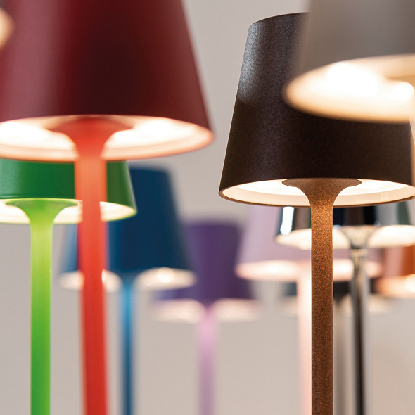 Лампа настольная Zafferano Poldina Pro Micro 27,5 см, кобальтовая