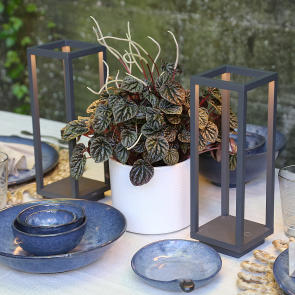 Лампа настольная Zafferano Home Pro 29,4 см, темно-серая