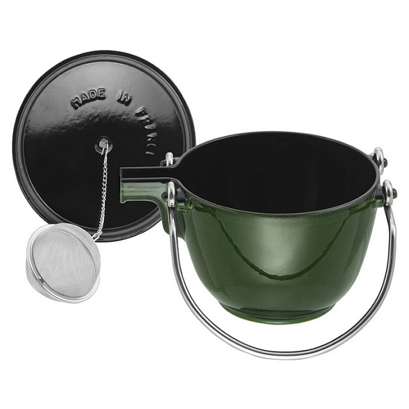 Чайник круглый La Cocotte 1,15 л, цвет зеленый базилик