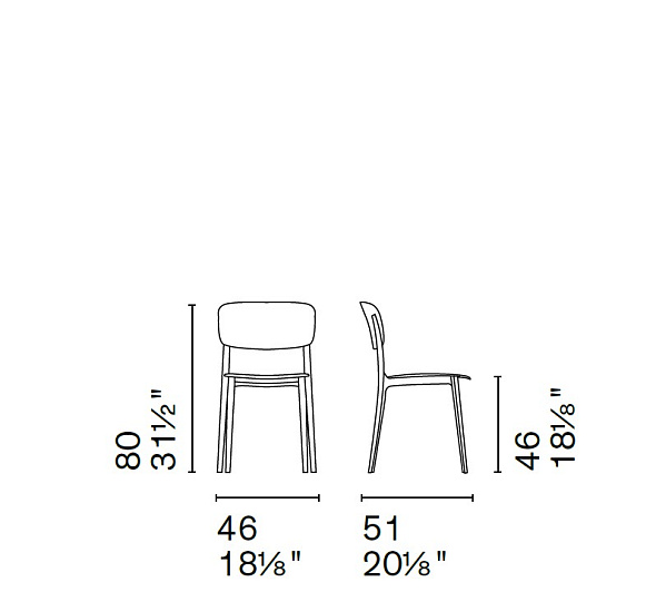 Стул Calligaris Liberty, Brick Red