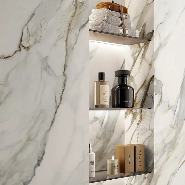 Керамогранит Panaria Ceramica Zero.3 Perpetual 120х278 Soft, Venato Gold, 6 мм