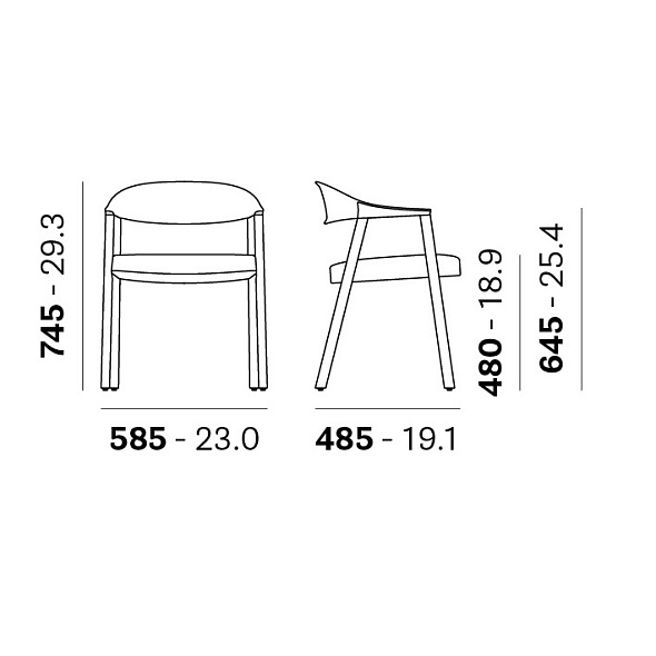 Кресло Pedrali Héra 2865