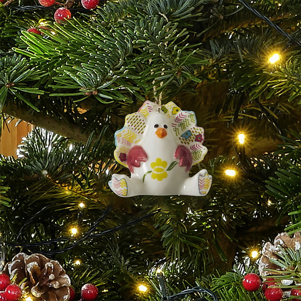 Елочная игрушка "Индюк Тимоти" Christmas Kit Kemp 7,5 см