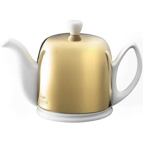 Заварник Salam Gold 700 мл, цвет золото/белый