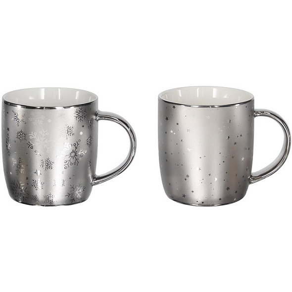 Кружка Natale All Silver 370 мл, в ассортименте