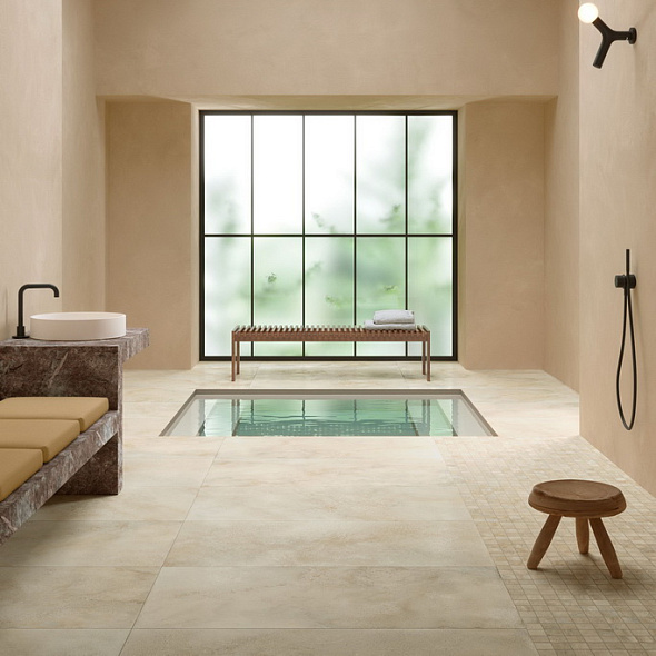 Керамогранит Coliseum Monza 60х120 Naturale, Cream, 9 мм