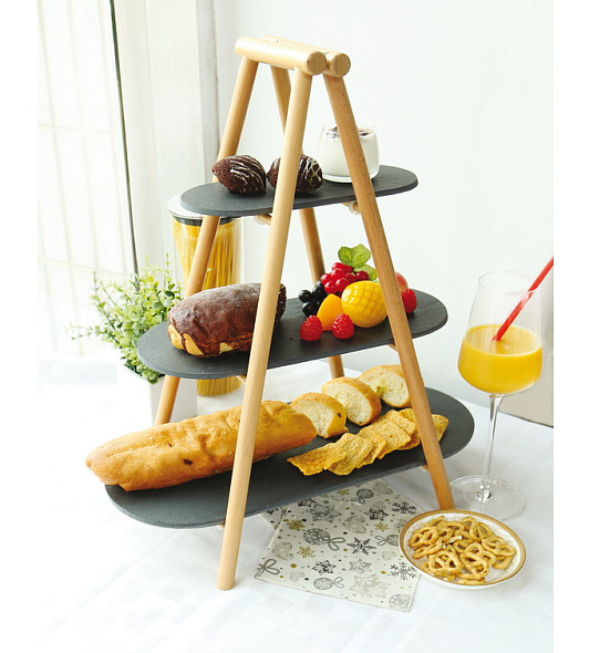 Этажерка для сервировки закусок Paderno, 3 уровня