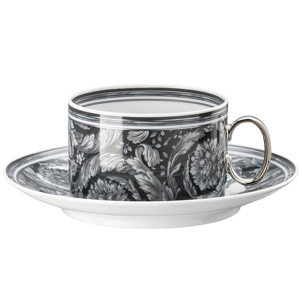Чашка чайная с блюдцем Versace Barocco Haze 200 мл