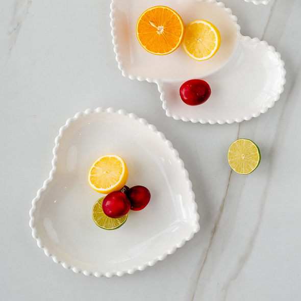 Блюдо "Сердце" Ornament Pearl 26 см