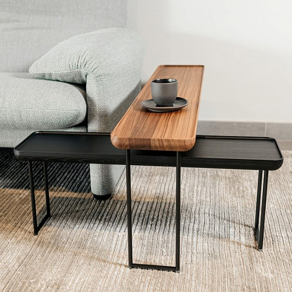 Стол журнальный Cassina Torei 80х22, Black Ash