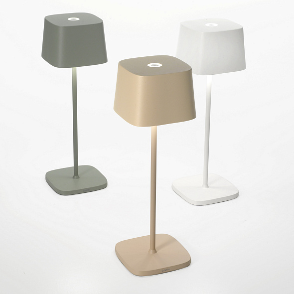 Лампа настольная Zafferano Ofelia Pro 29 см, песочная