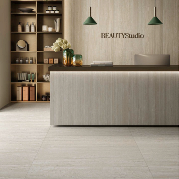 Керамогранит Panaria Ceramica Perpetual 60х120 Nat, Travertino Ivory, 9 мм
