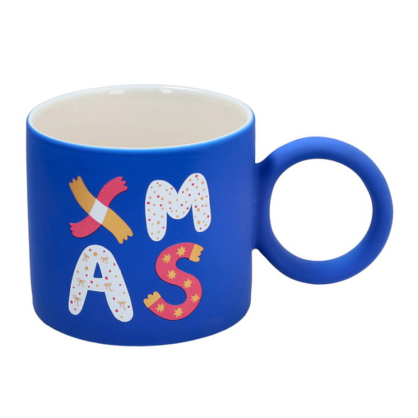 Кружка Xmas 350 мл, синяя