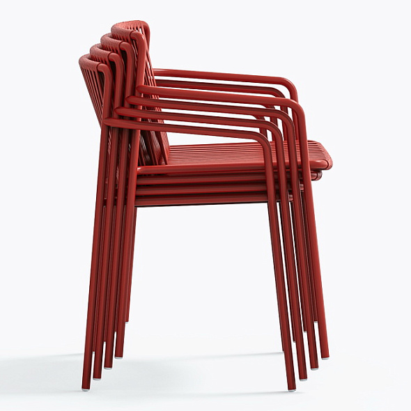 Кресло Pedrali Tribeca 3665, Red