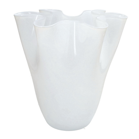 Ваза Glass Design Orfeo 26 см, белая