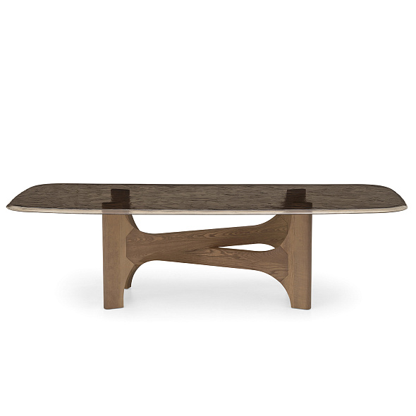Стол журнальный Calligaris Nogu 130х70 CS5162, Canaletto Walnut / Annealed Bronze