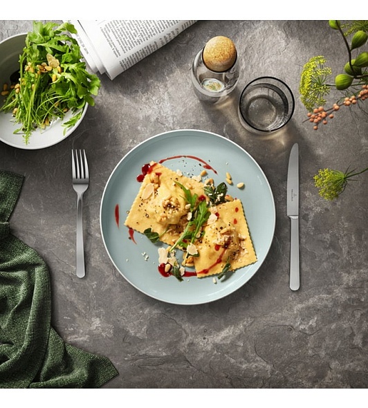 Тарелка столовая Uni 27 см, светло-зеленая