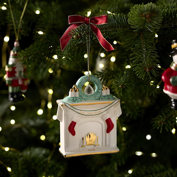 Елочная игрушка Spode Christmas Tree "Камин" 10х9х3 см