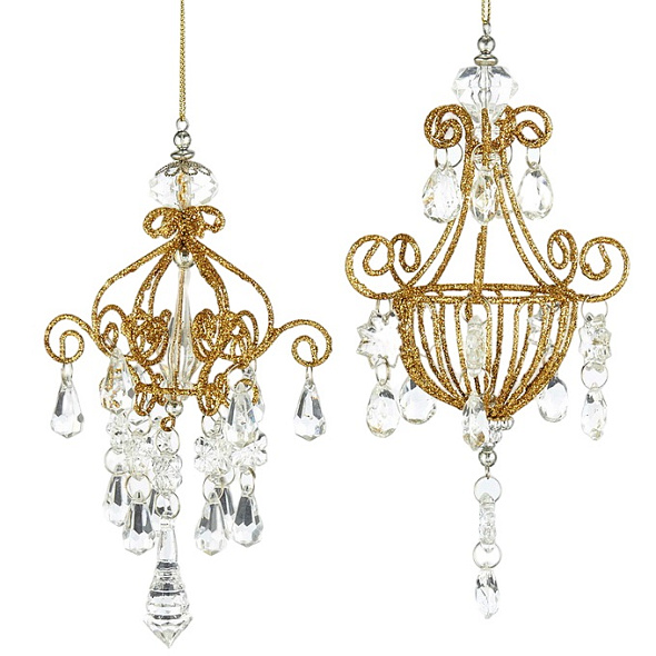 Новогодняя игрушка "Золотая люстра", в ассортименте