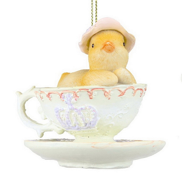 Игрушка на елку "Цыпленок" 8 см