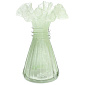 Ваза Glass Design Ibiscus 19 см, зеленая