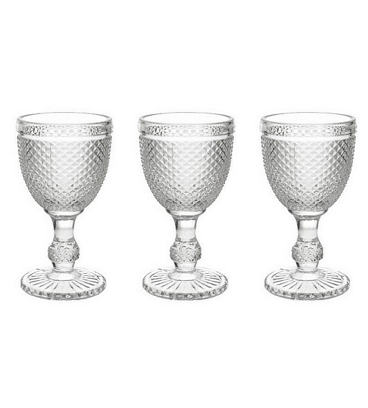 Набор бокалов Glass Diamante 280 мл, 3 шт