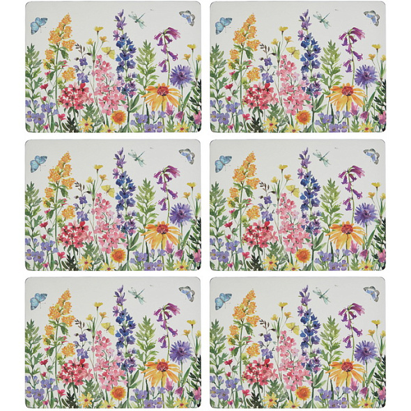Набор подставок под тарелку Wildflowers 23х30,5 см, 6 шт