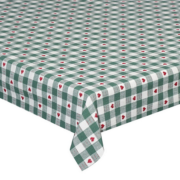 Скатерть прямоугольная Textile Green Chalet 150х300 см