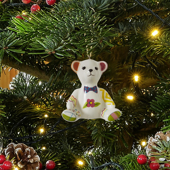 Елочная игрушка "Мишка" Christmas Kit Kemp 8 см