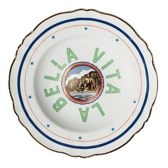 Тарелка глубокая "Море" Un Buon Ricordo 23 см