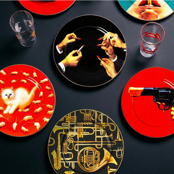 Тарелка столовая "Трубы" 27 см