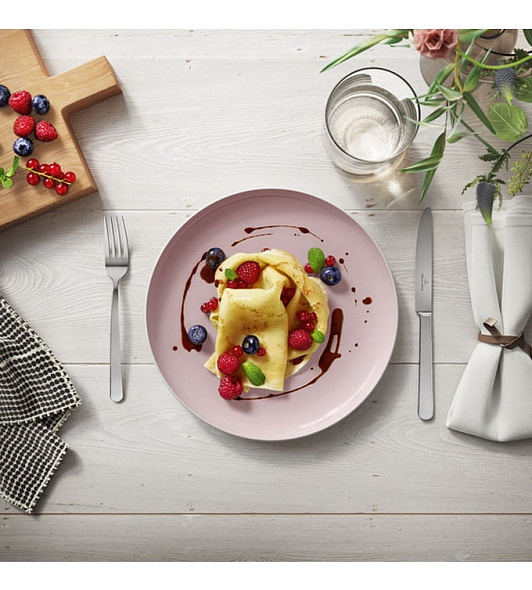 Тарелка столовая Uni 27 см, розовая