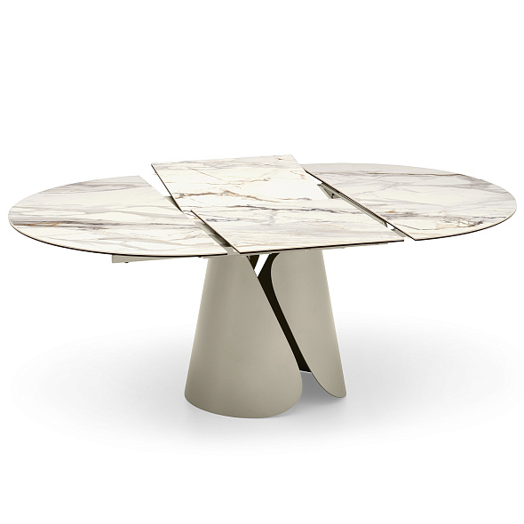 Стол Calligaris Tango 125(184)х125 CS4170, Calacatta Paonazzo