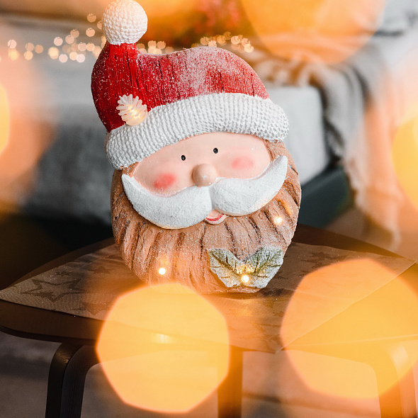 Фигурка с подсветкой "Санта Holly" 35 см