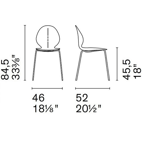 Стул Calligaris Basil, Grey
