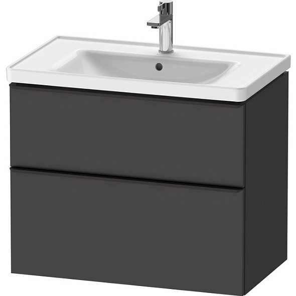 Тумба под раковину подвесная Duravit D-Neo 78х45х63 DE435504949, графит матовый