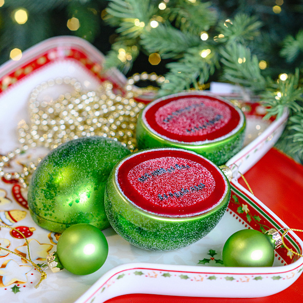 Елочная игрушка "Арбуз" 10 см