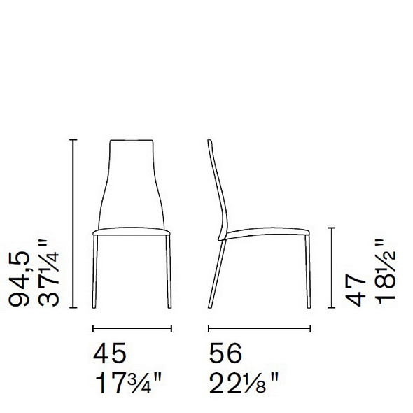 Стул Calligaris Aida, Black